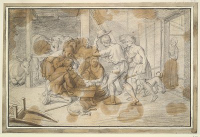Aanbidding van de herders door Unknown
