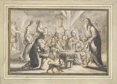 Aanbidding van de herders door Unknown