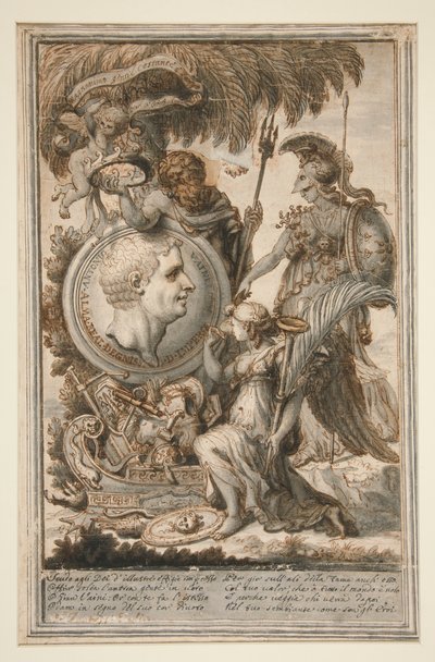 Allegorie ter ere van Antonio Vaini door Unknown