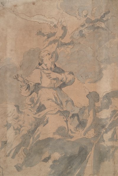 Hemelvaart van een Kardinaal Heilige door Unknown