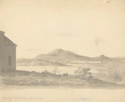 Achterkant van East Rock, New Haven door Unknown