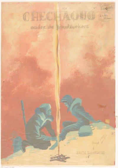 Bandontwerp voor: Jack London, Chechaquo onder de goudzoekers, 1958 door Unknown