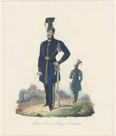 Belgische lansier, 1830 door Unknown