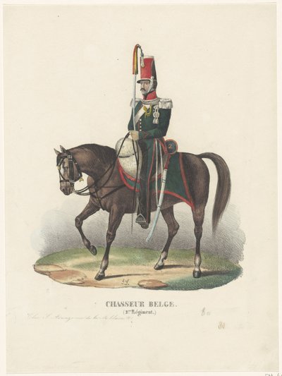 Belgische vrijwillige jager, 1830 door Unknown