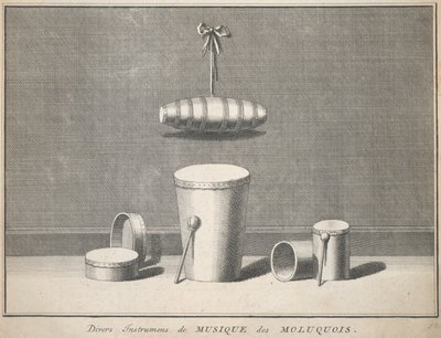 Divers Instrumens de Musique des Moluquois door Unknown