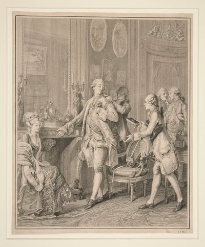 Salon Scène (Voorbereiding voor een Ceremonie) door Unknown