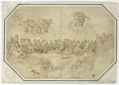 Feest van de Goden: Plafondontwerp door Unknown