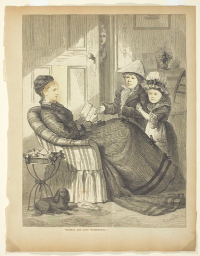 Generaal en Mevrouw George Washington door Unknown