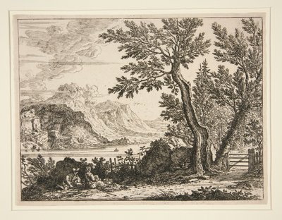 Italiaans landschap door Unknown