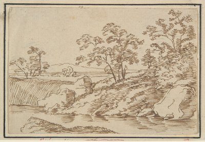 Landschap door Unknown