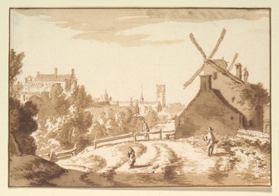 Landschapszicht door Unknown