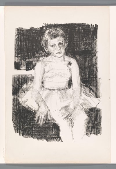 Meisje in balletpak door Unknown