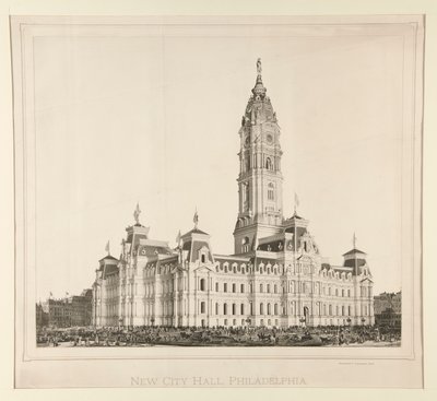 Nieuw Stadhuis, Philadelphia door Unknown