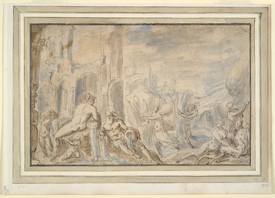 Pan en Syrinx door Unknown