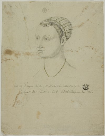 Portret van Agnes Sorel door Unknown