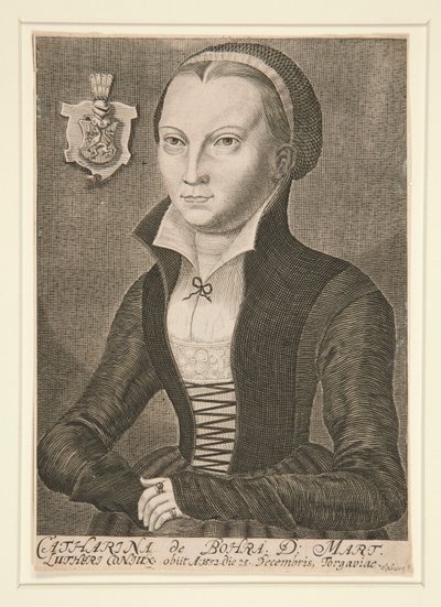Portret van Catharina de Bohra D: Mart door Unknown