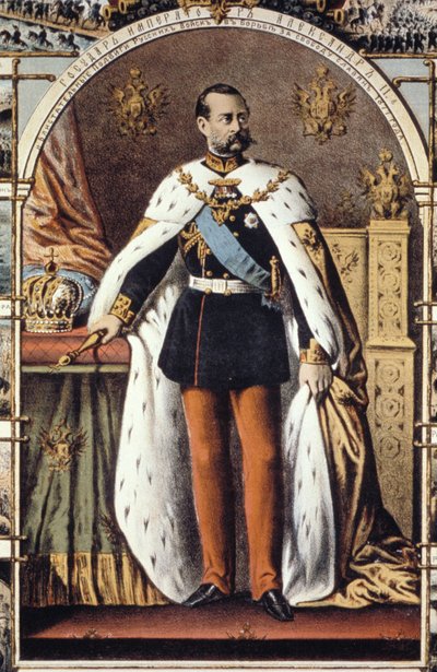 Portret van Tsaar Alexander II, keizer van Rusland door Unknown
