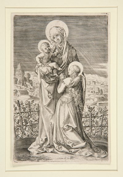 Sint Anna, de Maagd en Kind door Unknown