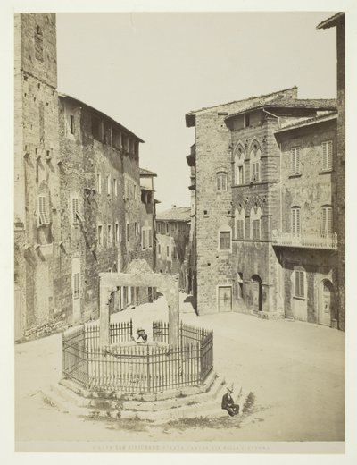 San Gimignano, Piazza Cavour cis della cisterna door Unknown