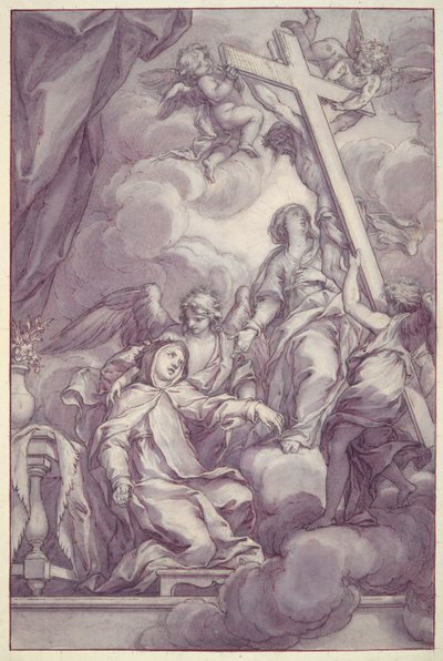 St. Catharina van Siena ontvangt de Stigmata door Unknown