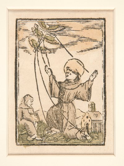 Sint Franciscus van Assisi ontvangt de stigmata door Unknown