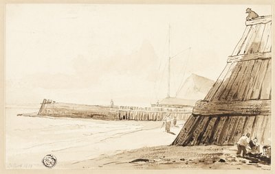 Palisade langs de kust door Unknown