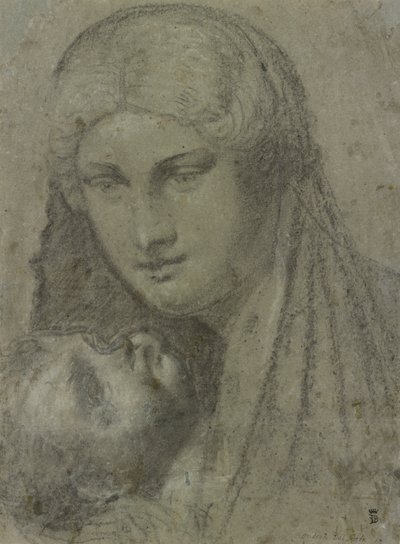 Studie van een Vrouw door Unknown