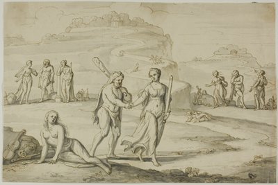De Keuze van Hercules door Unknown