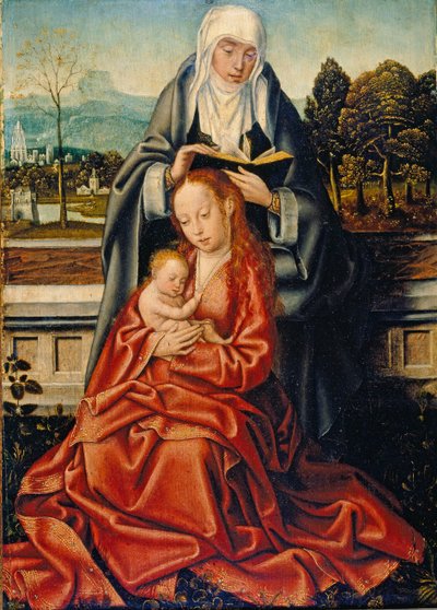 De Maagd en het Kind met Sint Anna, 15e eeuw door Unknown