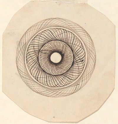 Zonder titel (Circulair decoratief motief) door Unknown