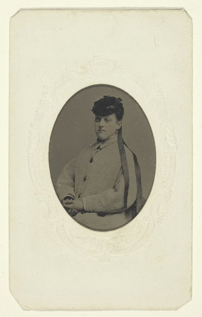 Zonder titel (Portret van een vrouw met een hoed) door Unknown