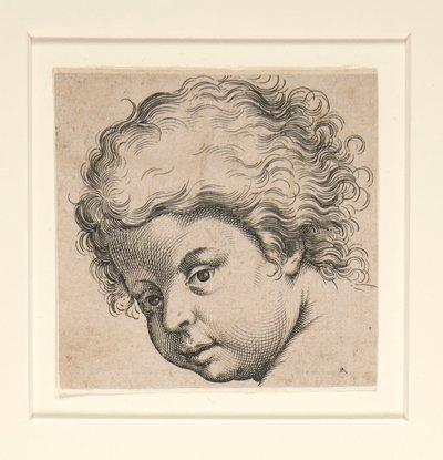 Zonder titel (kind kijkt naar beneden) door Unknown