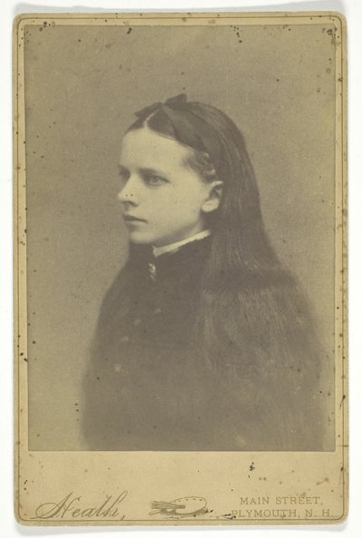 Zonder titel (meisje met lang haar) door Unknown