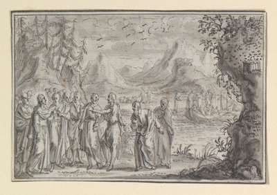 Zonder titel, een van vier scènes uit het leven van Christus door Unknown