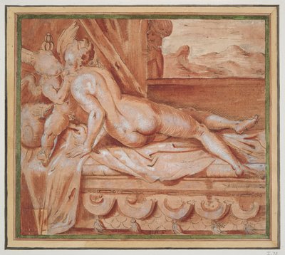 Venus en Cupido door Unknown