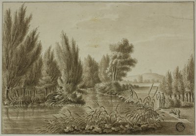 Uitzicht Over de Leine bij Gottingen Richting Rosdorf Warte door Unknown
