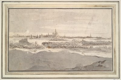Uitzicht op Haarlem vanuit het Noordwesten door Unknown