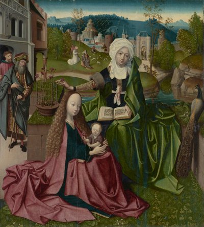 Maagd en Kind met Sint Anna door Unknown
