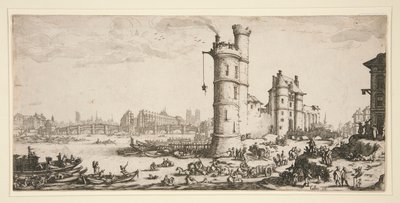 Gezicht op de Pont Neuf door Unknown