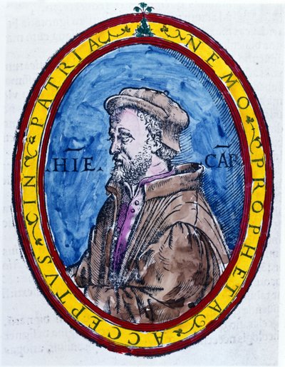 (Cardanus Hieronymus) Jerome Cardan in het Italiaans Gerolamo Cardano, Italiaanse arts, wiskundige, filosoof en astroloog (Pavia) door Unknown artist