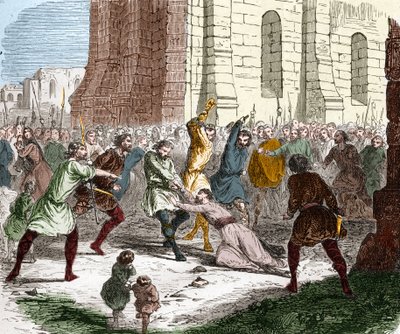 De gemeente van de stad Laon tegen de onderdrukking van bisschop Gaudry door Unknown artist