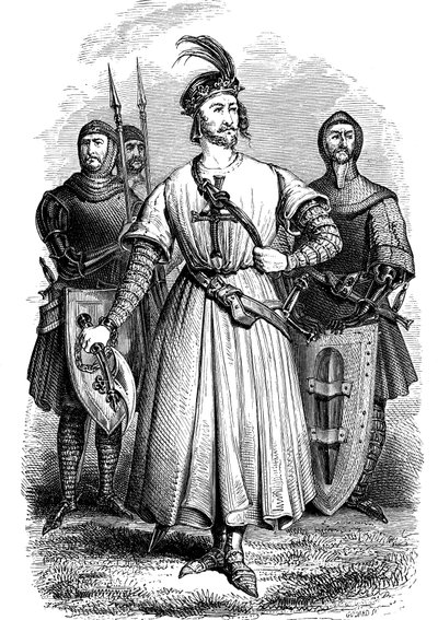 1157-1199, Richard de eerste van Engeland "Richard Leeuwenhart" Koning van Engeland en Hertog van Normandië door Unknown artist