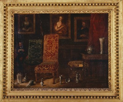 19e-eeuws interieur door Unknown artist