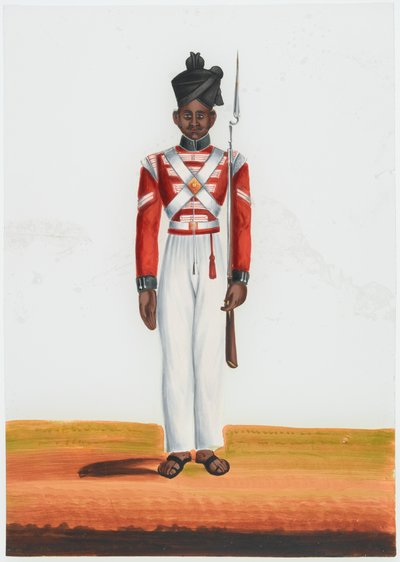 Havildar van het 2e Martin Bataljon, Madras Leger door Unknown artist