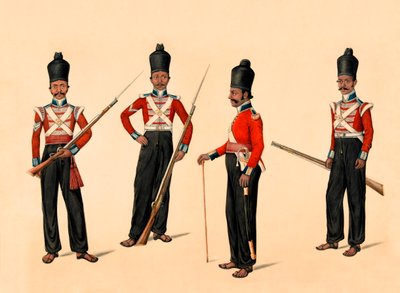 40e Madras Native Infantry, ca. 1835 door Unknown