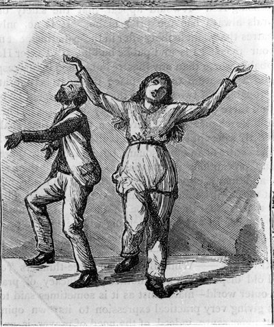 Een stel Shakers die dansen door Unknown artist