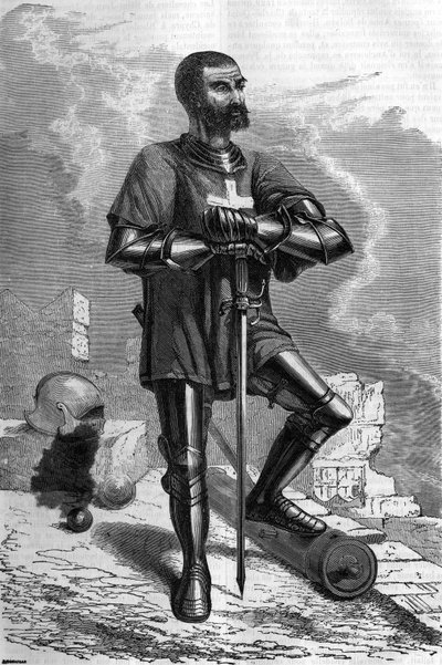 Een ridder uit de stad Rhodos (Griekenland), in de 16e eeuw. door Unknown artist