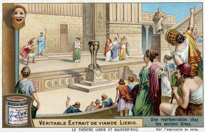 Een theateruitvoering in het oude Griekenland door Unknown artist