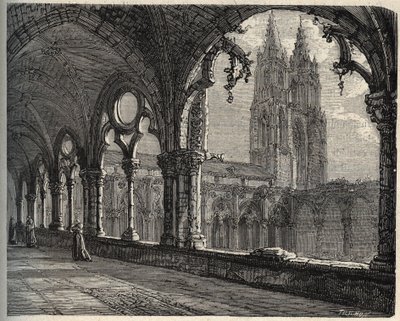 Abbaye Saint-Jean-des-Vignes - Soissons - gravure in 