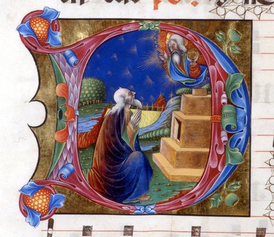 Abraham uitgenodigd door de Heer om zijn land te verlaten door Unknown artist
